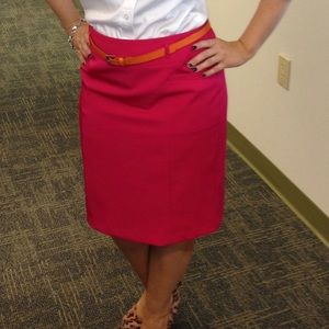 Beautiful Bright Pink Pencil Skirt